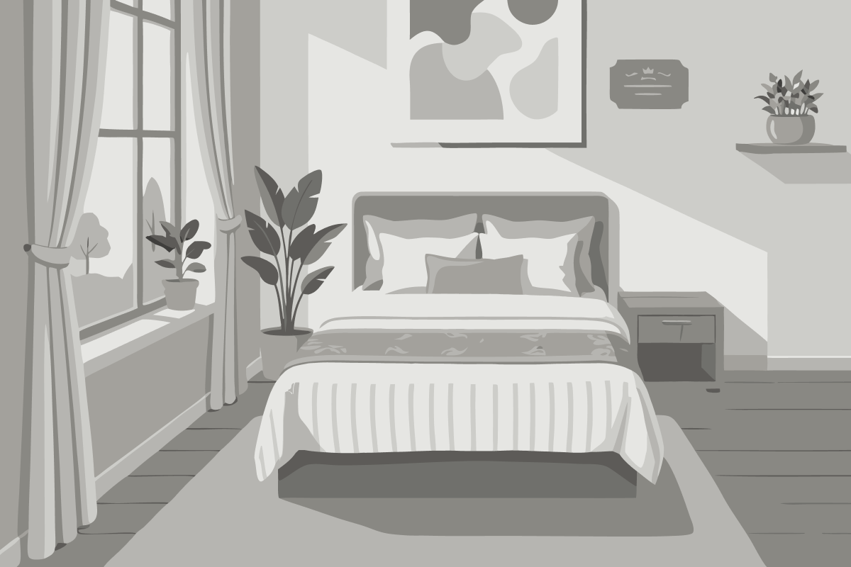 Dreibettzimmer mit Etagenbett